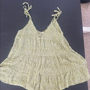 Floral Green Women's Dress